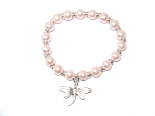 Pearl & Dragonfly Bracelet
