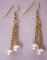 Pink Pearl Earrings