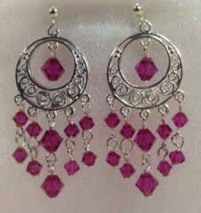 Fuchsia Chandelier Earrings Fuchsia Chandelier Earrings